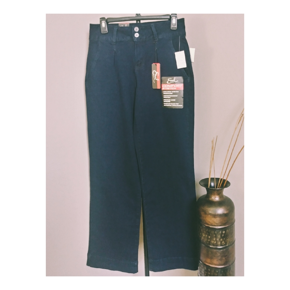 Earl Jean Wide Leg Dark Wash Trousers Jeans‎ - Picture 2 of 5